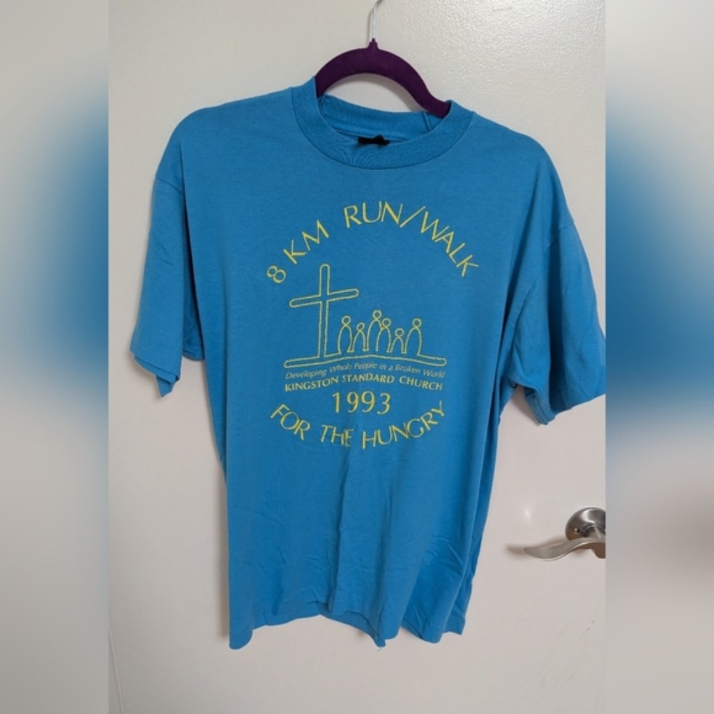 Vintage Run Shirt  Mens Size Large